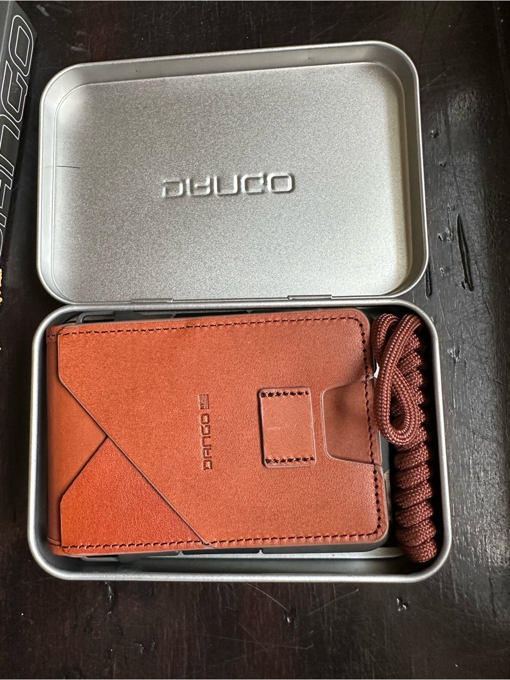 Dango M1 Maverick Bifold Wallet - 4-Pocket Whiskey Brown Leather RFID
